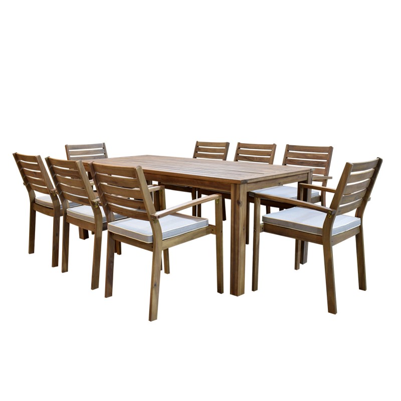 Comedor Liam 8P - Acacia