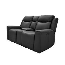 Love Seat Reclinable Coral - Gris