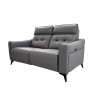 Love Seat Reclinable Eléctrico Menotti - Piel Gris