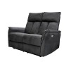 Love Seat Reclinable Eléctrico Rossi - Tela Gris
