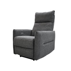 Sillón Reclinable Eléctrico Bianchi -Tela Gris