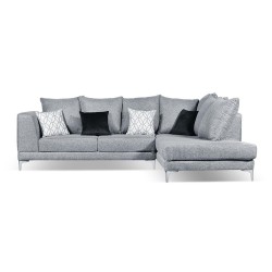 Sala Nahomi Chaise Derecho - Yute Plata