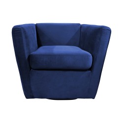 Sillón Individual Giratorio Karen - Azul