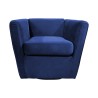 Sillón Individual Giratorio Karen - Azul