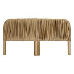 Cabecera Carter Matrimonial / Queen Terciopelo Beige