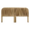 Cabecera Carter Matrimonial / Queen Terciopelo Beige