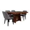 Comedor Carvallo-Nogal  6 Sillas