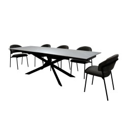 Comedor Altea  8P - Piedra Armani - Cameron Gris