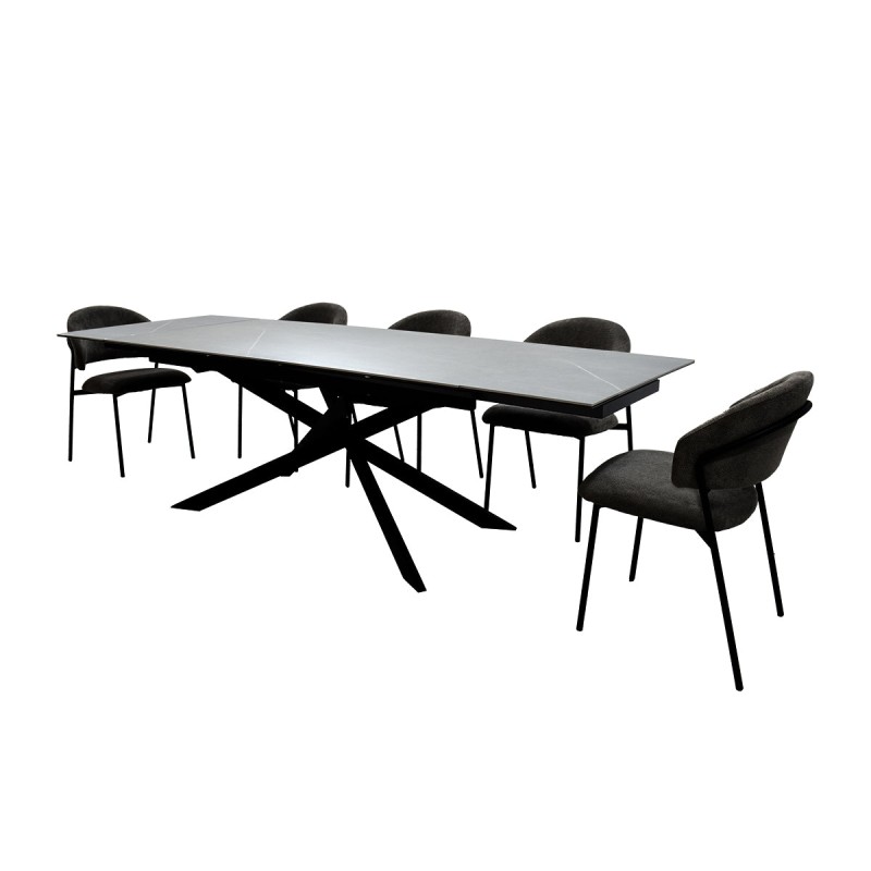 Comedor Altea  8P - Piedra Armani - Cameron Gris