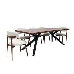 Comedor Artsy 8P - Nogal