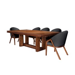 Comedor Suecia -  8 Sillas - Gris