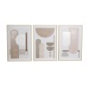 Set de 3 Cuadros de Arte con Lienzo Marco de Madera
